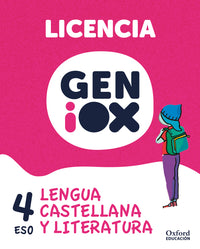 Lengua Castellana y Literatura 4º ESO. GENiOX Licencia estudiante (andalucia)
