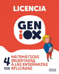 Matemáticas orientadas a enseñanzas aplicadas 4º ESO. GENiOX Licencia estudiante (andalucia)