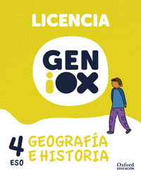 Geografía e Historia 4º ESO. GENiOX Licencia estudiante (andalucia)