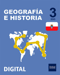 Inicia Digital - Geografía e Historia 3.º ESO. Licencia alumno (cantabria)