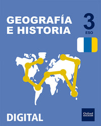 Inicia Digital - Geografía e Historia 3.º ESO. Licencia alumno (canarias)