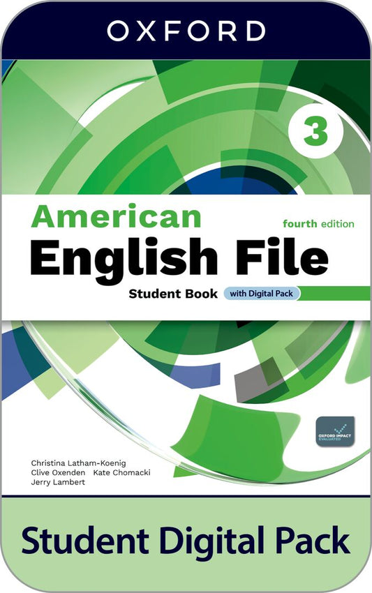 American English File 4th Edition 3. Digital Student's Book + Workbook + Skills Confidence